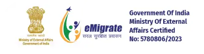 Government of India eMigrate certified overseas recruitment agency